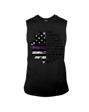 Storm Thin Purple Line Sleeveless Tee thumbnail
