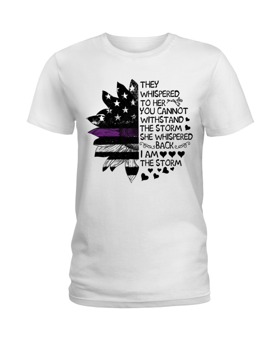 Storm Thin Purple Line Ladies T-Shirt
