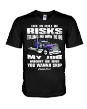 TRUCKER LIFE - LIMITED EDITION V-Neck T-Shirt tile