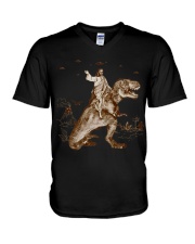 CHRISTIAN DINOSAUR - LIMITED EDITION V-Neck T-Shirt tile