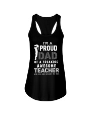 DAD OF A FREAKING AWSOME TEACHER - LIMITED EDITION Ladies Flowy Tank tile