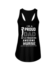 DAD OF A FREAKING AWSOME NURSE- LIMITED EDITION Ladies Flowy Tank tile