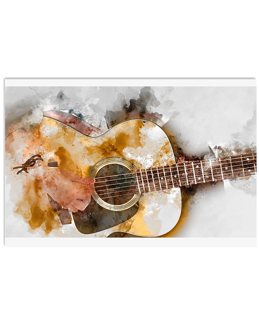 Guitar Painting 36x24 Poster