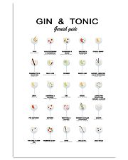 GIN AND TONIC - GARNISH GUIDE 16x24 Poster front