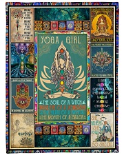 YOGA BLANKET - YOGA QUILT Large Fleece Blanket - 60" x 80" front