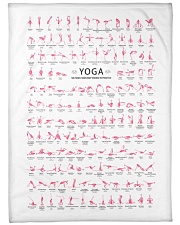 150 POSES YOGA FLAMINGO - YOGA FOR LIFE Large Fleece Blanket - 60" x 80" front