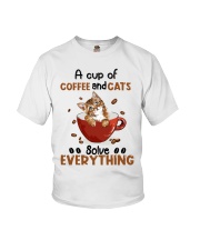 COFFEE AND CAT WITH LOVE - LIMITED EDITION Youth T-Shirt tile