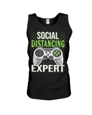 Social distancing expert Unisex Tank thumbnail