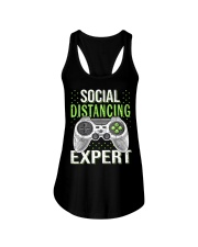 Social distancing expert Ladies Flowy Tank thumbnail