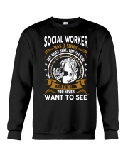 Social Worker Has 3 Sides Crewneck Sweatshirt thumbnail