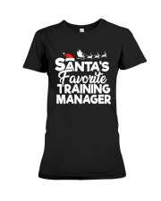 Santa's favorite Training Manager Premium Fit Ladies Tee thumbnail