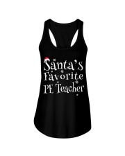 Santa's favorite PE Teacher Ladies Flowy Tank thumbnail