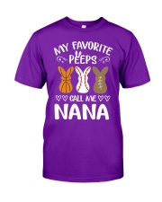 My favorite peeps call me nana Classic T-Shirt tile