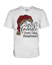 Front Desk Receptionist V-Neck T-Shirt tile