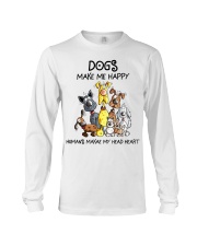 Dogs make me happy Long Sleeve Tee tile