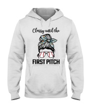 Classy until the first pitch Hooded Sweatshirt tile