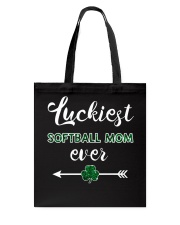 Luckiest Softball Mom Ever Tote Bag thumbnail