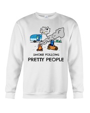 Camping smoke follows Crewneck Sweatshirt thumbnail
