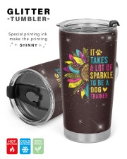 It takes a lot of sparkle to be a Dog Trainer 20oz Cone Glitter Tumbler aos-glitter-tumbler-cone-shape-20oz-lifestyle-front-04