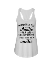 Auntie who cuss a lot Ladies Flowy Tank tile