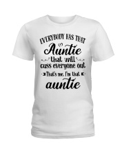Auntie who cuss a lot Ladies T-Shirt front