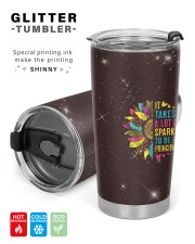 It takes a lot of sparkle to be a Principal 20oz Cone Glitter Tumbler aos-glitter-tumbler-cone-shape-20oz-lifestyle-front-04