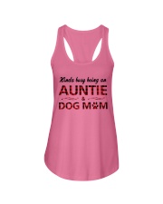 Kinda busy being an Auntie and Dog Mom Ladies Flowy Tank thumbnail