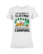 teaching camping Premium Fit Ladies Tee tile