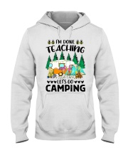 teaching camping Hooded Sweatshirt tile