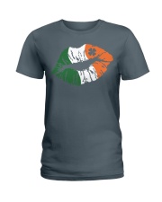 Kiss me I'm Irish Ladies T-Shirt tile