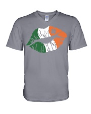 Kiss me I'm Irish V-Neck T-Shirt tile