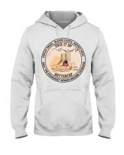 SWEAT DRIES BLOOD CLOTS BONES HEAL - VETERANS Hooded Sweatshirt front