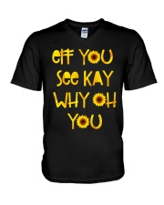 Eff You See Kay V-Neck T-Shirt tile