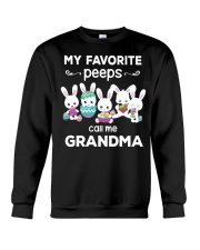 My favorite PEEPS call me Grandma Crewneck Sweatshirt tile