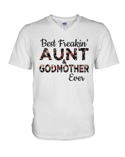 Aunt and Godmother V-Neck T-Shirt tile