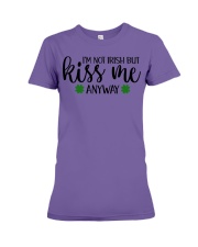 Kiss me I'm Irish Premium Fit Ladies Tee tile