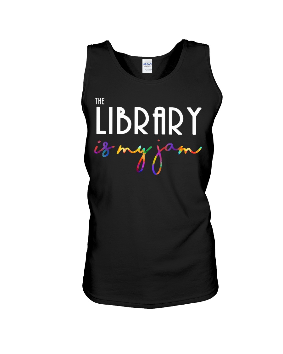 Library is my jam - librarian book reading lovers Unisex Tank