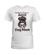 aunt and dog mom Ladies T-Shirt tile