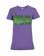Kiss me I'm Irish Premium Fit Ladies Tee tile