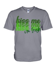 Kiss me I'm Irish V-Neck T-Shirt tile