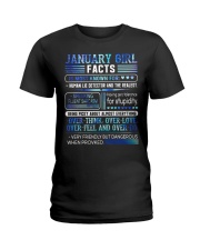 January Girl Facts Ladies T-Shirt front