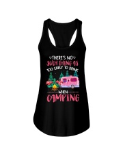 Camping too early to drink Ladies Flowy Tank tile