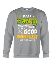 Dear santa - hairstylist Crewneck Sweatshirt tile
