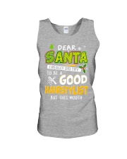 Dear santa - hairstylist Unisex Tank tile