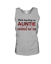 Kinda busy being an Auntie and Horse Mom Unisex Tank thumbnail