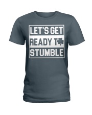 Lets get ready to stumble Ladies T-Shirt tile