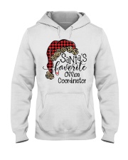 Santa's favorite Office Coordinator Hooded Sweatshirt front