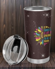 It takes a lot of sparkle to be a Para 20oz Cone Glitter Tumbler aos-glitter-tumbler-cone-shape-20oz-lifestyle-front-16