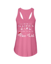 Illinois Girl on nice list Ladies Flowy Tank thumbnail