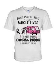 Camping Buddy V-Neck T-Shirt tile
